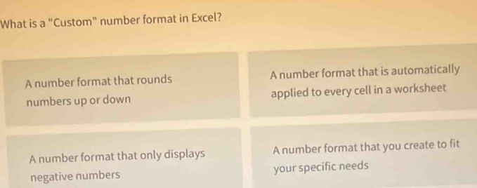 Solved: What is a 