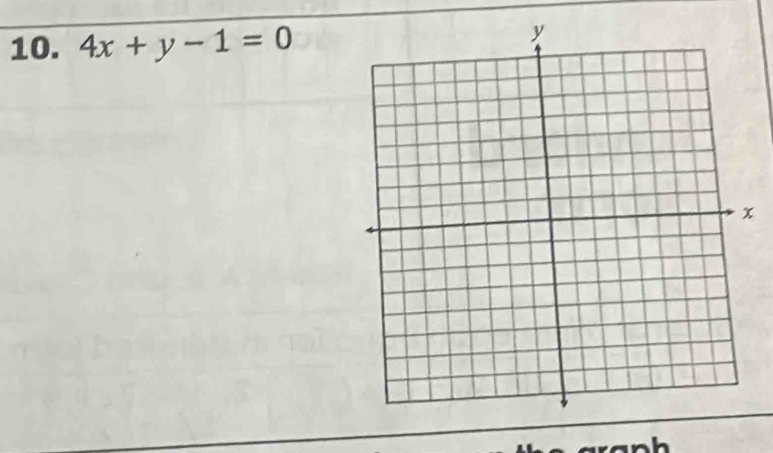 4x+y-1=0