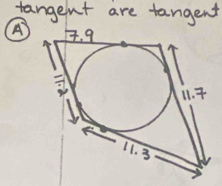 tangent are tangent
A