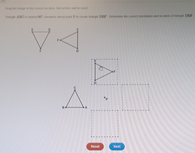 Solved: Drag the image to the correct location. Not all tiles will be ...