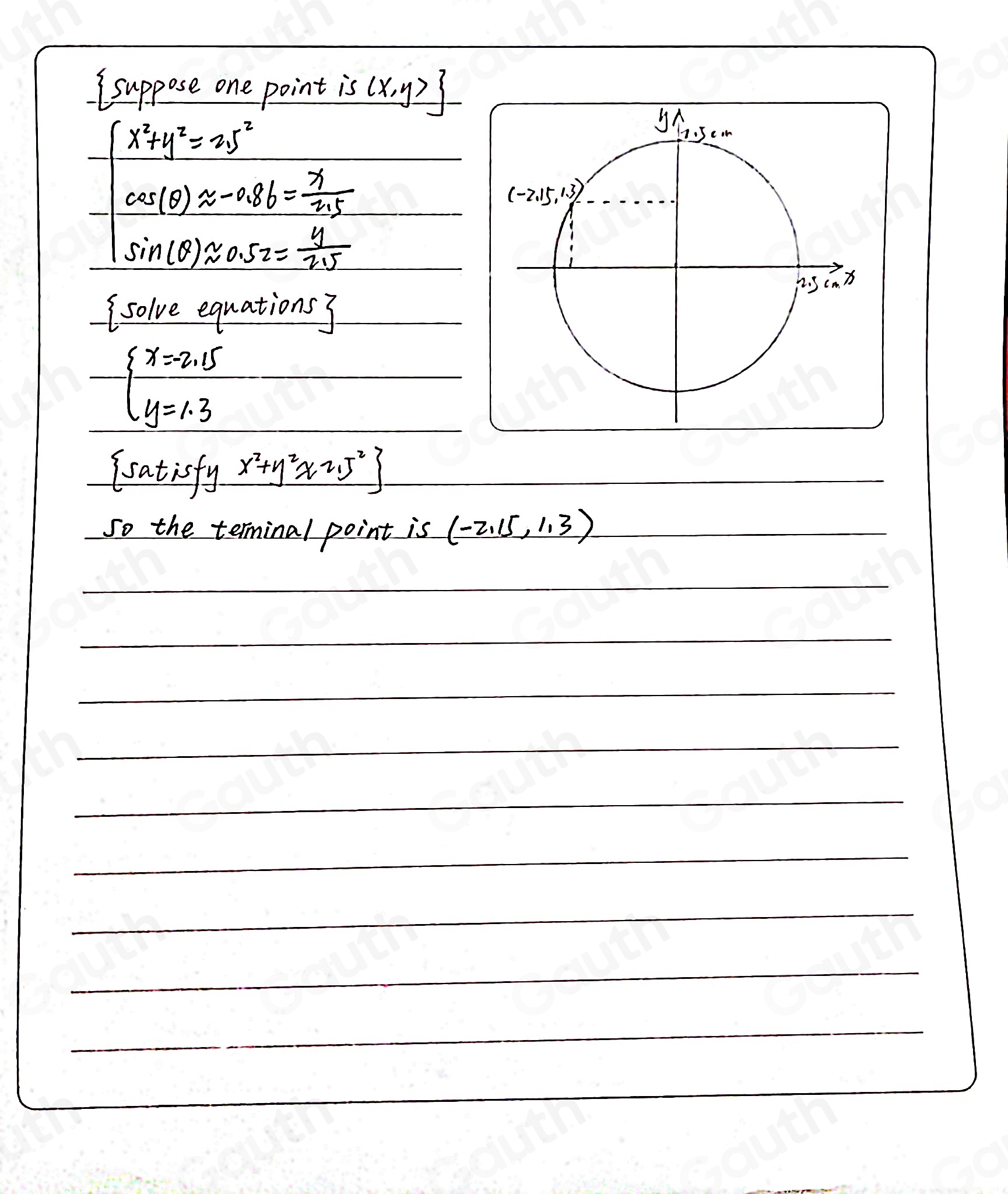 Solved: Let θ represent the radian measure of the angle below. By ...