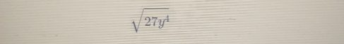 sqrt(27y^4)