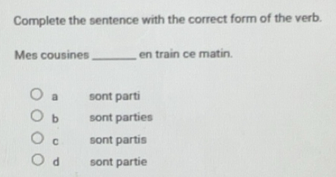 Gelöst:Complete the sentence with the correct form of the verb. Mes ...