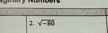 agmary Numbers