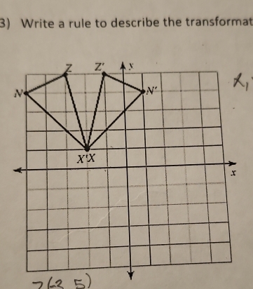 Write a rule to describe the transformat