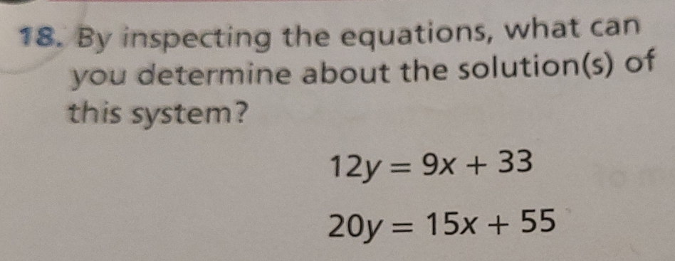 Solved: By inspecting the equations, what can you determine about the ...