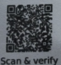 Scan & verify