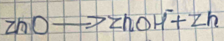 Zn(
zhOH^-+zh