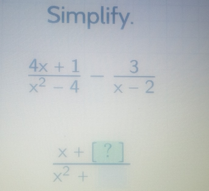 Simplify.
 (x+[?])/x^2+ 