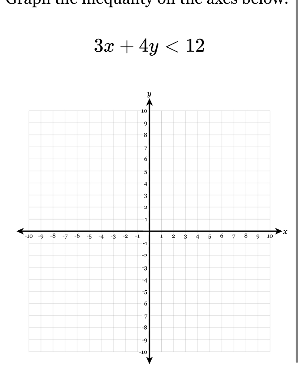 3x+4y<12</tex>
x