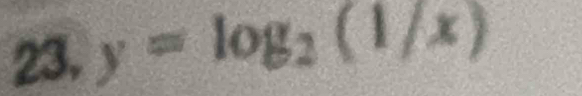 y=log _2(1/x)