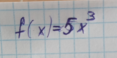 f(x)=5x^3