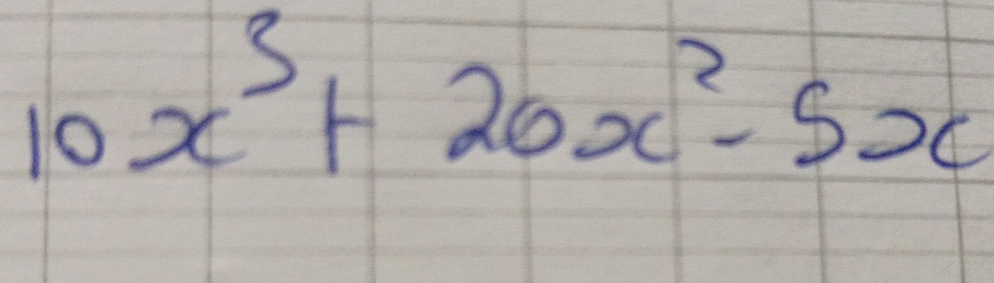 10x^3+20x^2-5x