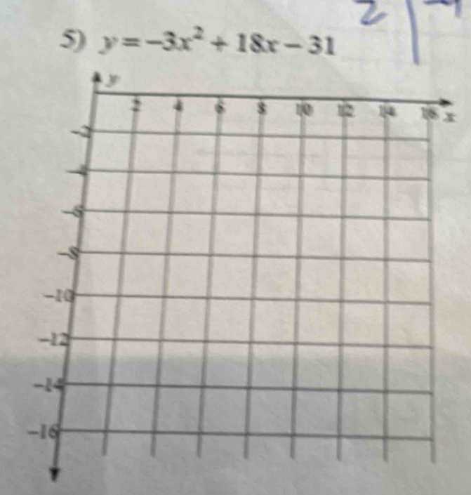 y=-3x^2+18x-31
x