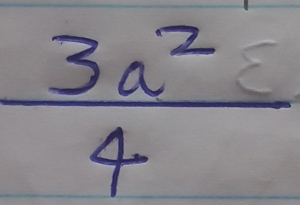  3a^2/4 