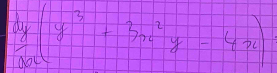  dy/dx (y^3+3x^2y-4x)