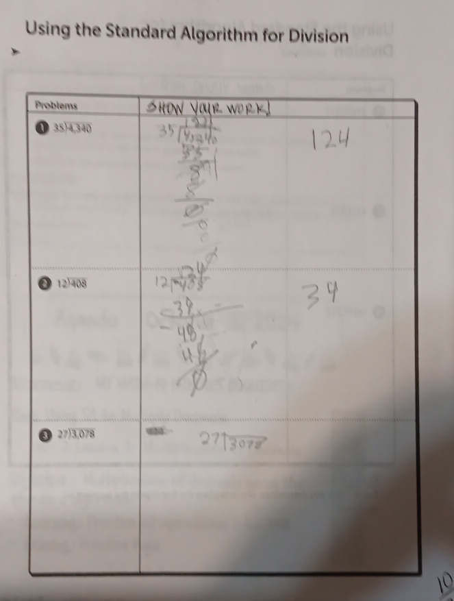 Using the Standard Algorithm for Division