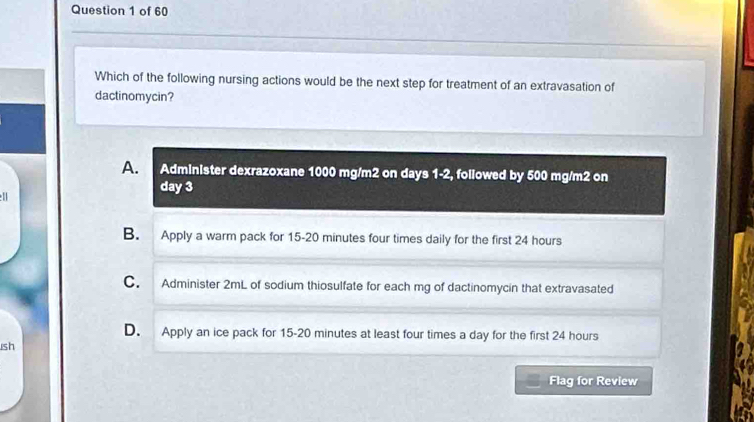 Solved: Which of the following nursing actions would be the next step ...