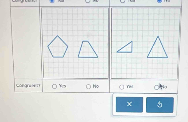 Congruent? Yes No Yes o