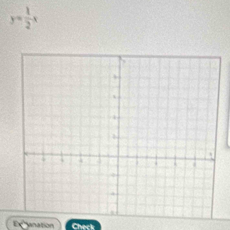 y= 1/2 x
Exanation Check