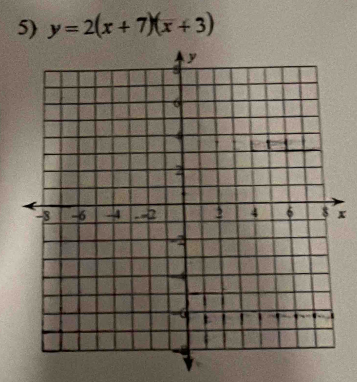 y=2(x+7)(x+3)
x