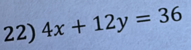 4x+12y=36