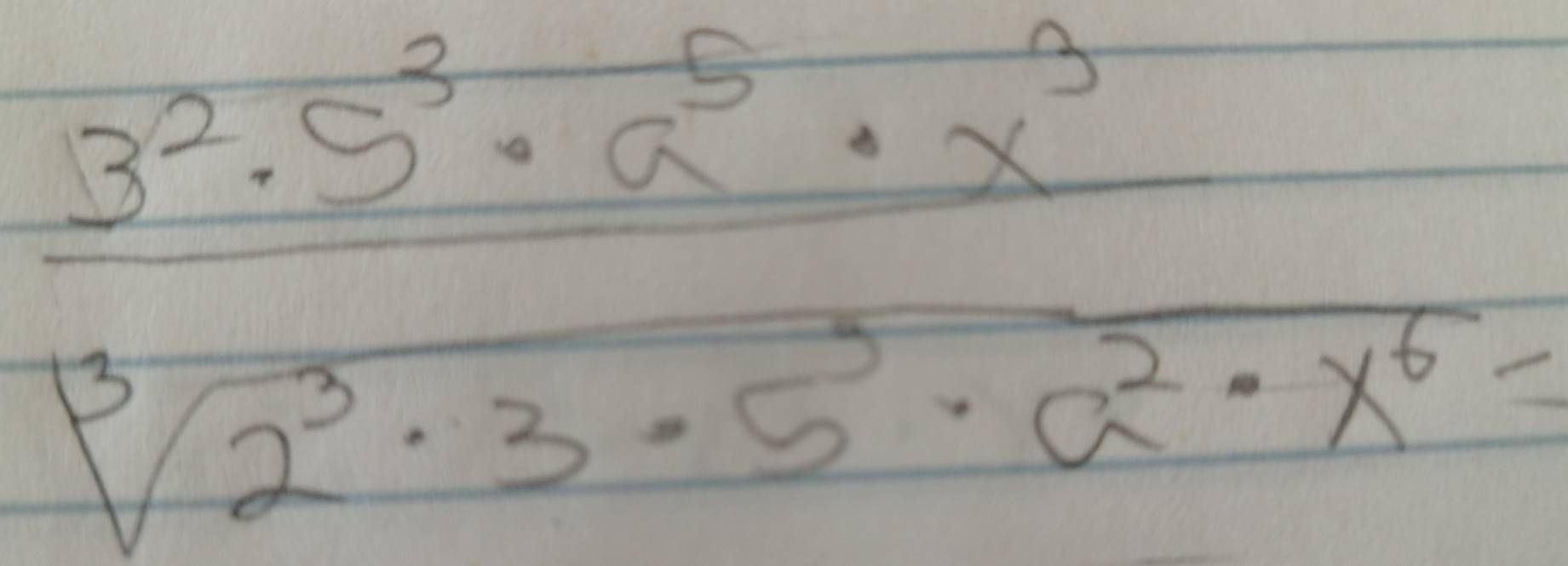  3^2· 5^3· a^5· x^3/sqrt[3](2^3· 3· 5^3· a^2· x^6)= 