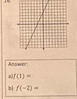 Answer: 
a f(1)=
b) f(-2)=