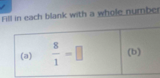 Fill in each blank with a whole number