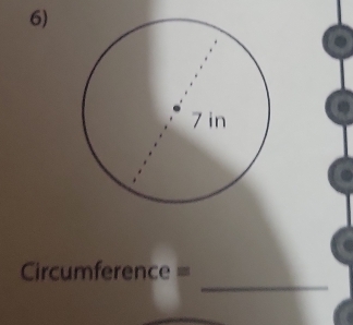 Circumference =