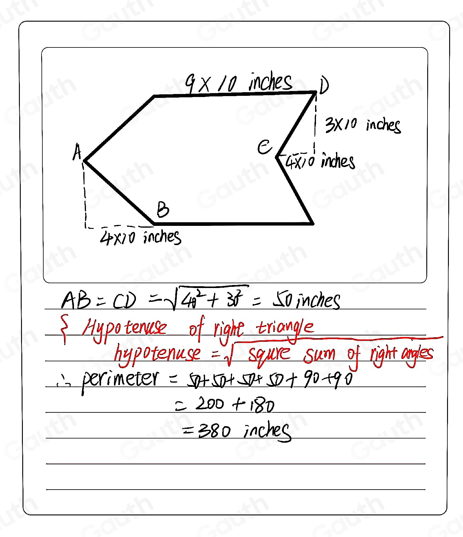 Solved: The diagram shows a design for some signs that will be ...