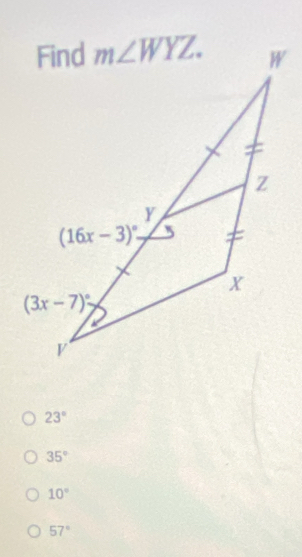 23°
35°
10°
57°