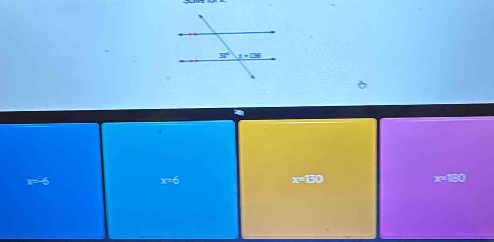 x=-6
x=6
x=150
x=130