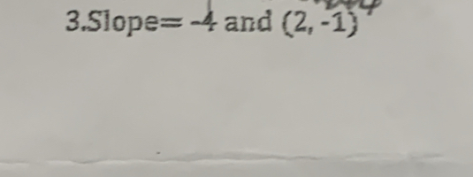 3.51 a 1 p = =-4 and (2,-1)