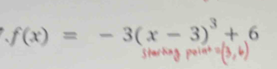 f(x)=-3(x-3)^3+6