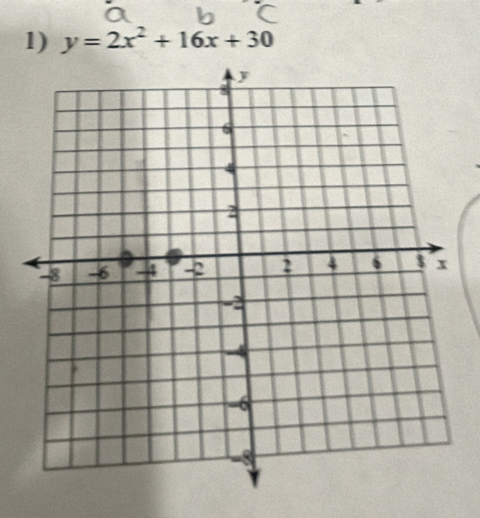 y=2x^2+16x+30