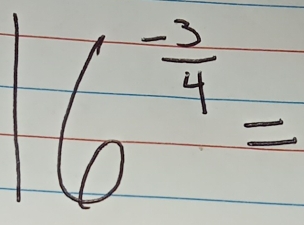 16^(frac -3)4=