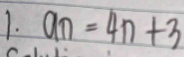 an=4n+3