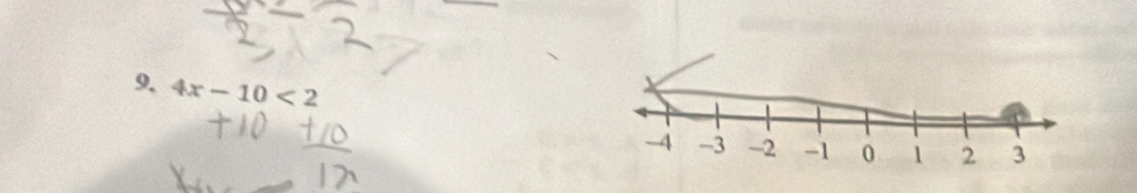 4x-10<2</tex>