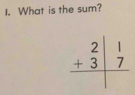 What is the sum?