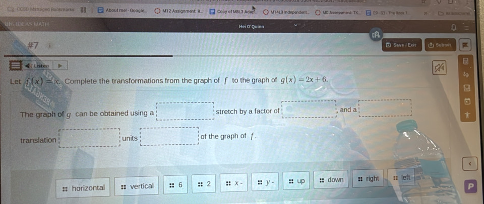 Solved: CCSD Mänaged Bookmarks About me! - Google... M12 Assignment: R ...