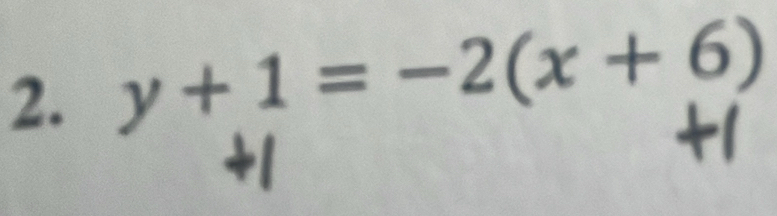 y+1=-2(x+6)