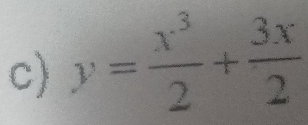 y= x^3/2 + 3x/2 