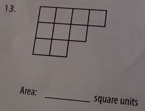 Area: _square units