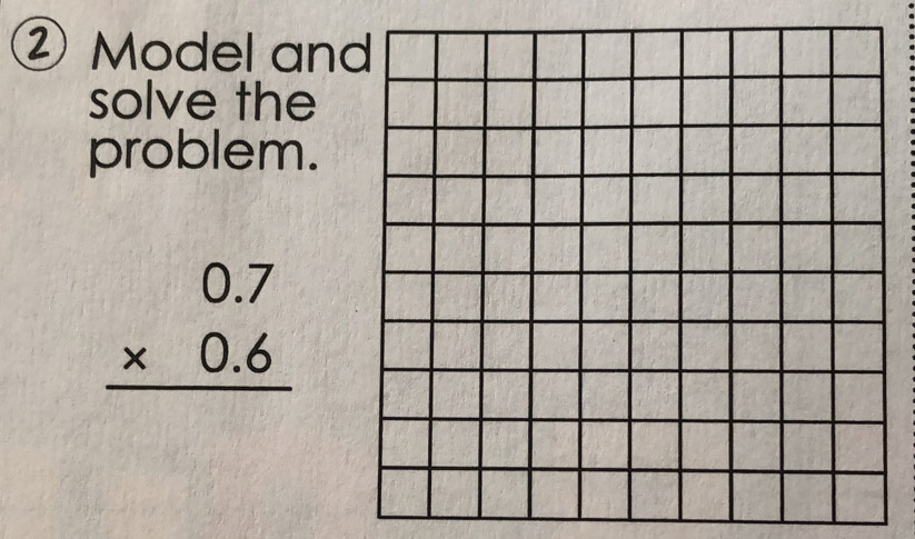 ② Model and 
solve the 
problem.
beginarrayr 0.7 * 0.6 hline endarray