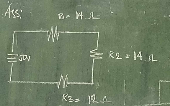 Ass:
R=14Omega
=5D
R_2=14Omega
R_3=12Omega