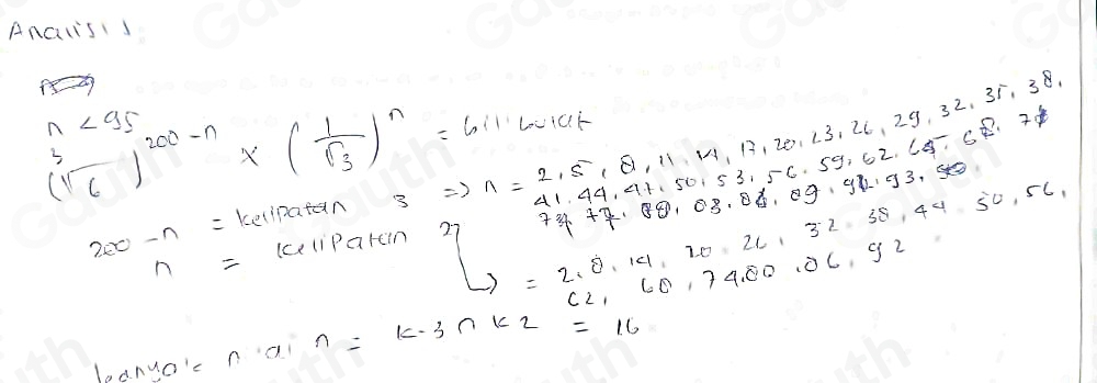 Anclis1s
(sqrt[5](6))^200-n* ( 1/sqrt(3) )^n=611 Rightarrow n=2,5,8,11,17,2,17,17,20,23,32,35,38, 41,44,50,53,56,59,62.62,6 L010F
200-n= kelipatan
73f+7,83,03,86,89,94,93,86
n= (cliParein
to =2,0,14,20,26,32,38,44,50,56,
2, 60,74.00, 06.92
leanuo'c nai n=k· 3∩ k_2=16