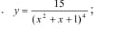 .y=frac 15(x^2+x+1)^4;