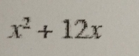 x^2+12x