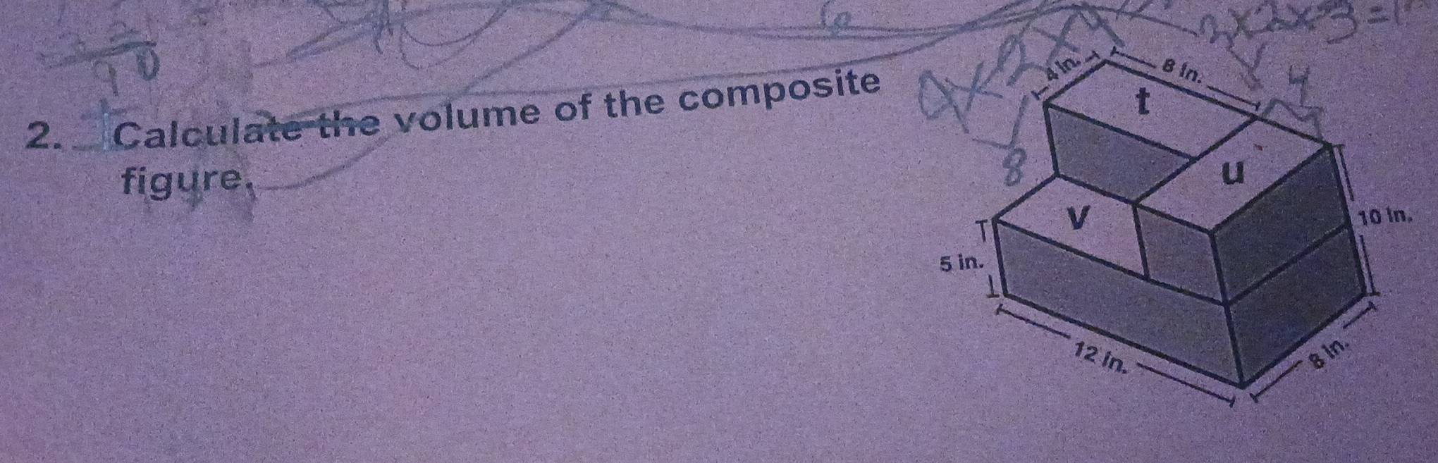 a Calculate the volume of the composite 
figure.